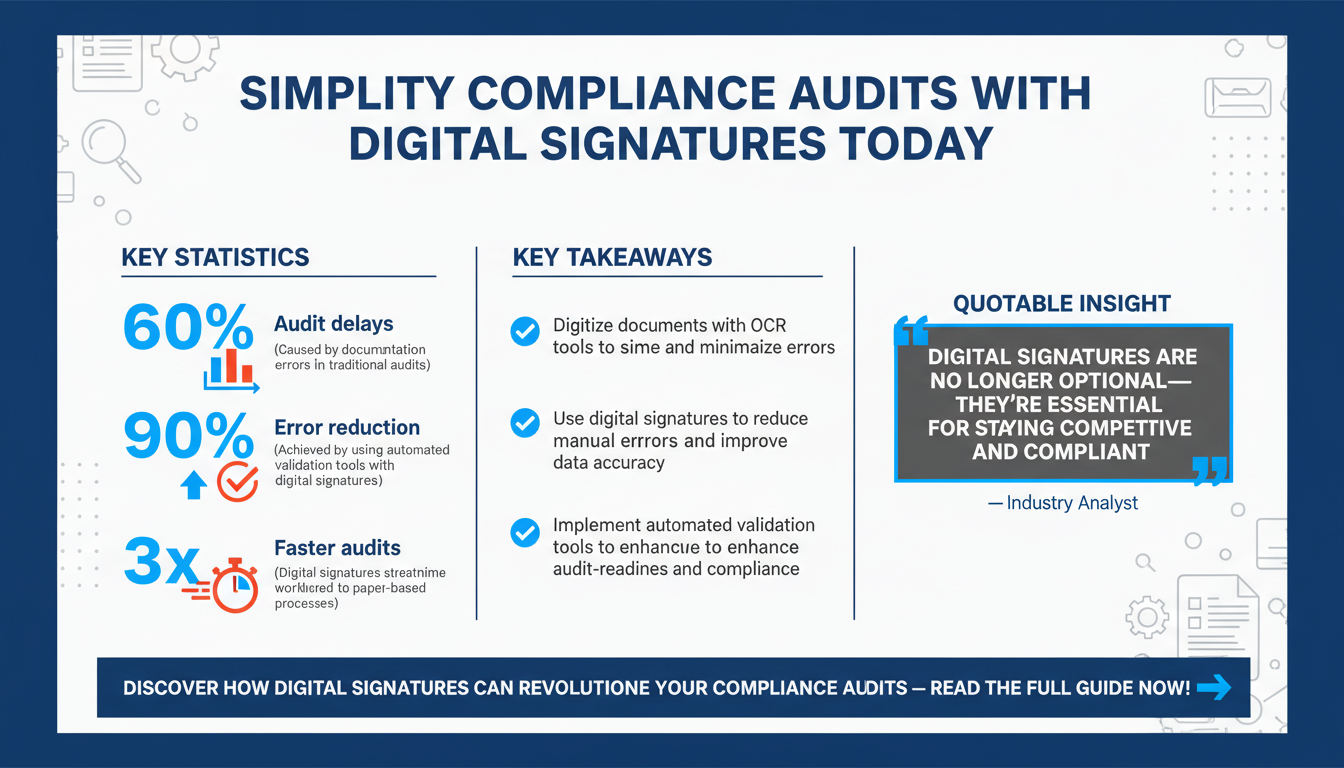 How Digital Signatures Simplify Compliance Audits: A Step-by-Step Guide for SMBs and Enterprises