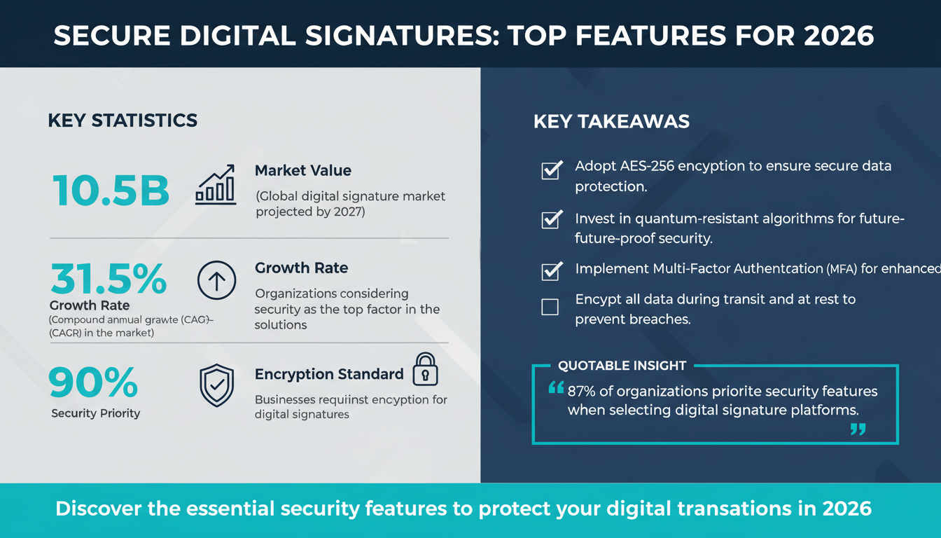 The Top Security Features Every Digital Signature Solution Must Have in 2026