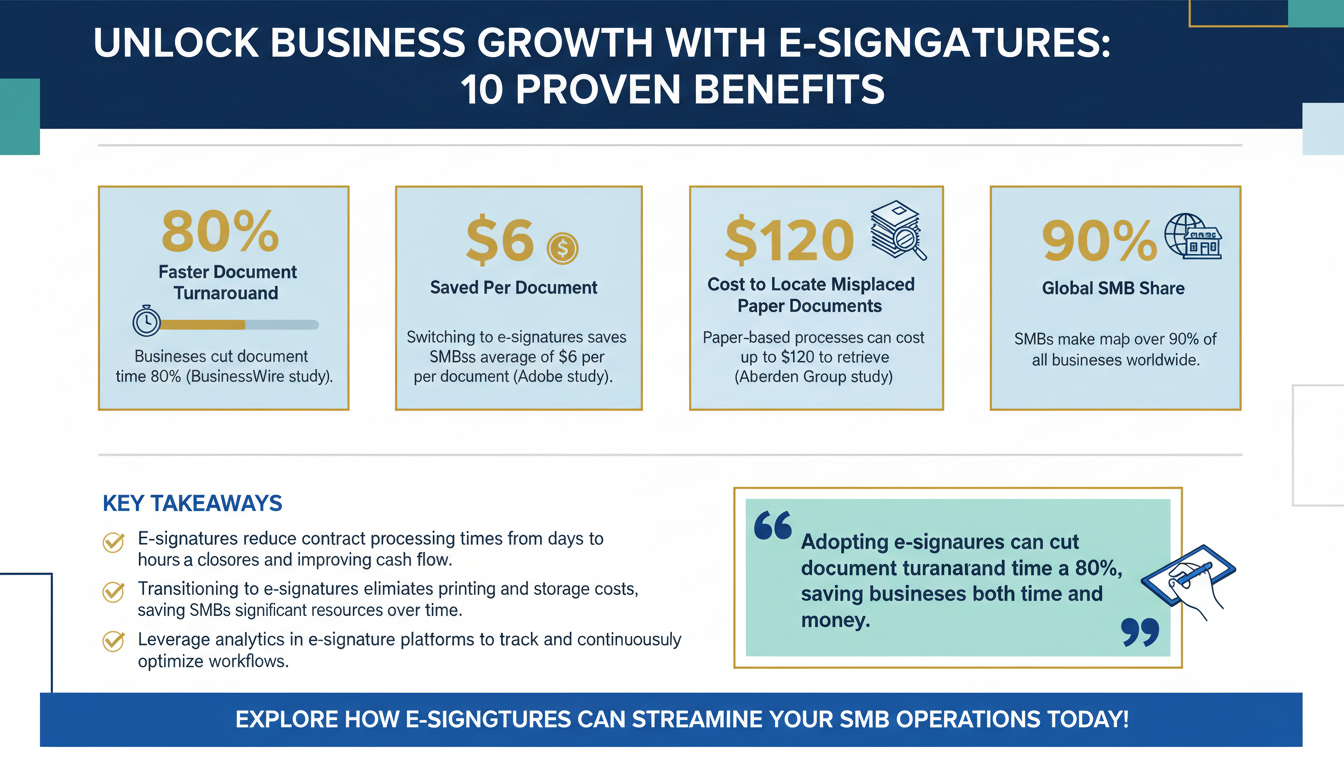 10 Lesser-Known Ways Electronic Signatures Solve Business Bottlenecks in SMB Operations