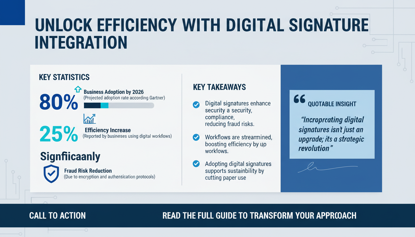 10 Strategies for Seamless Digital Signature Integration into Existing Business Workflows