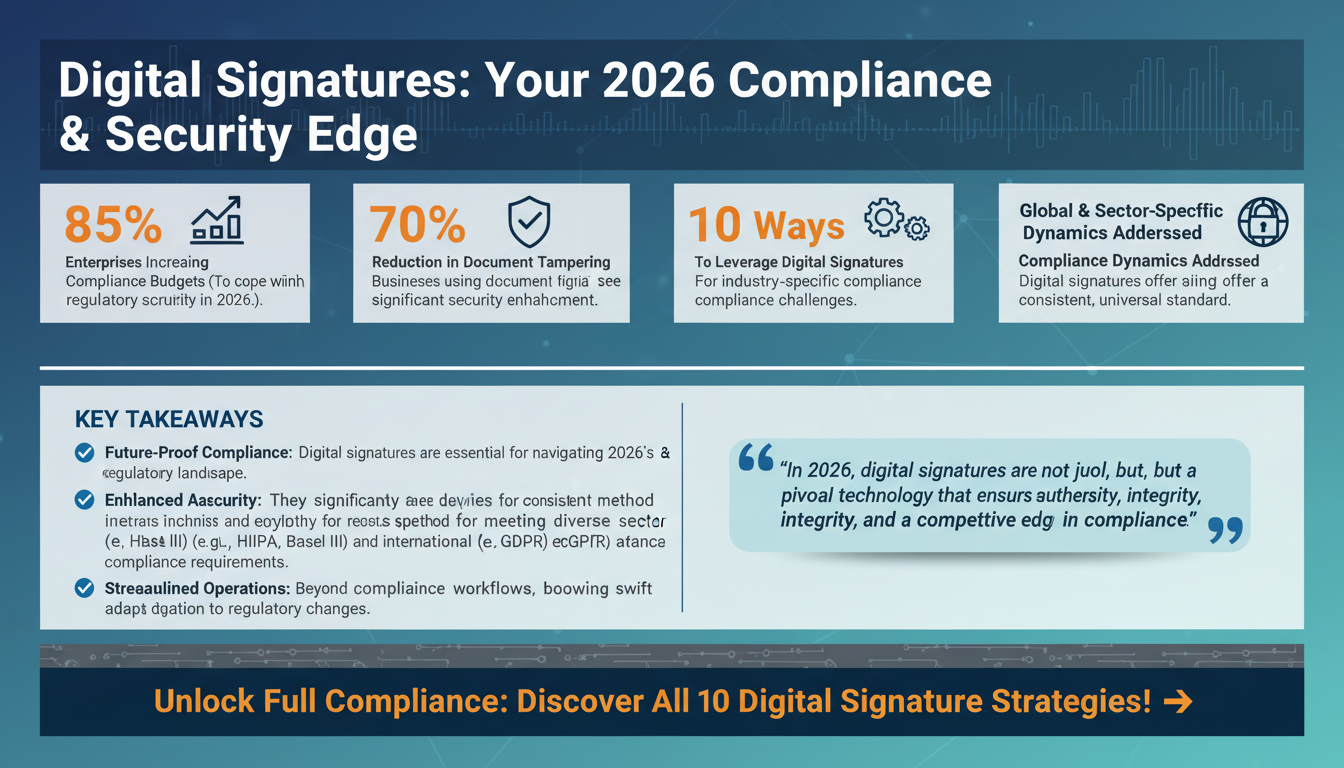10 Ways to Leverage Digital Signatures for Industry-Specific Compliance Challenges in 2026