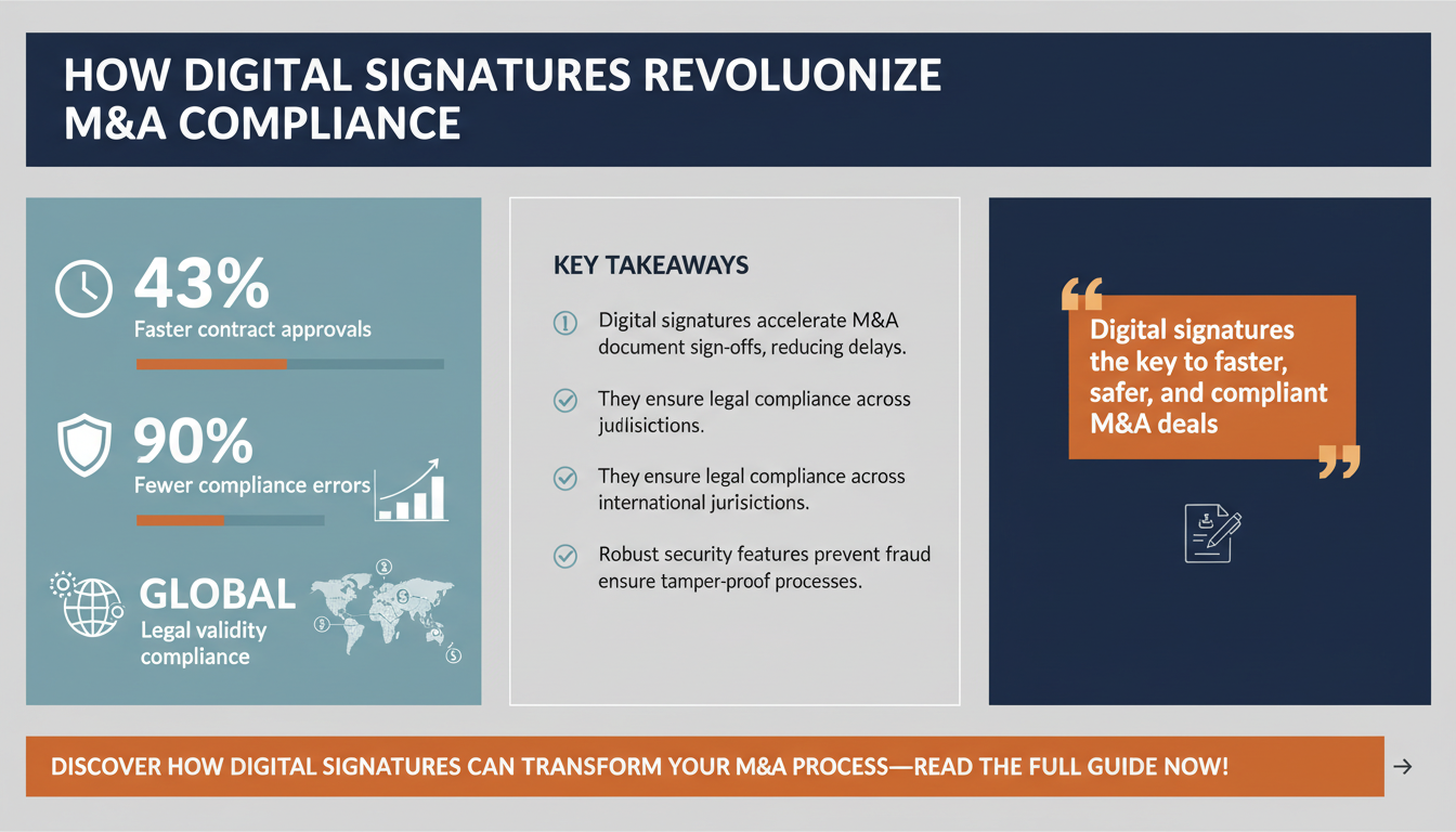 10 Ways Digital Signatures Transform Compliance in Mergers and Acquisitions (M&A) Transactions