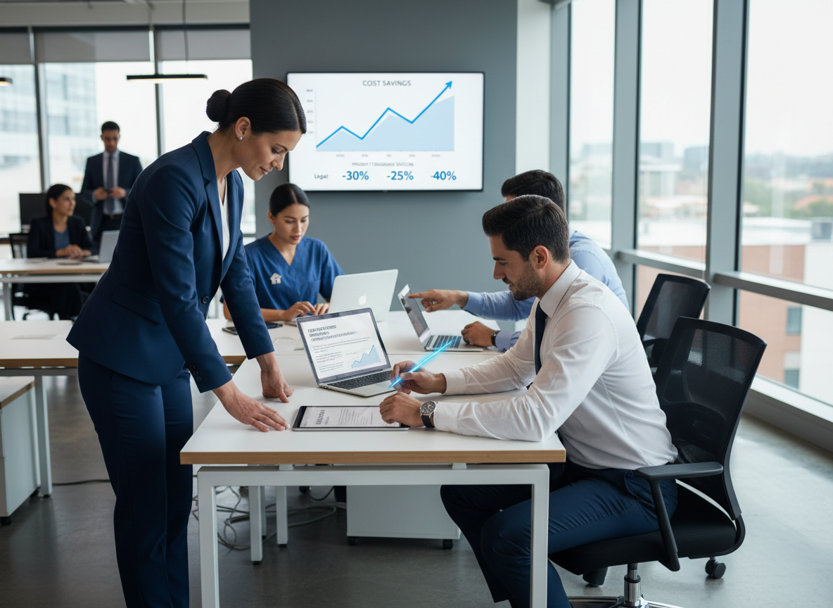 Professionals from law, real estate, and healthcare use digital signatures, underscoring cost savings across industries.