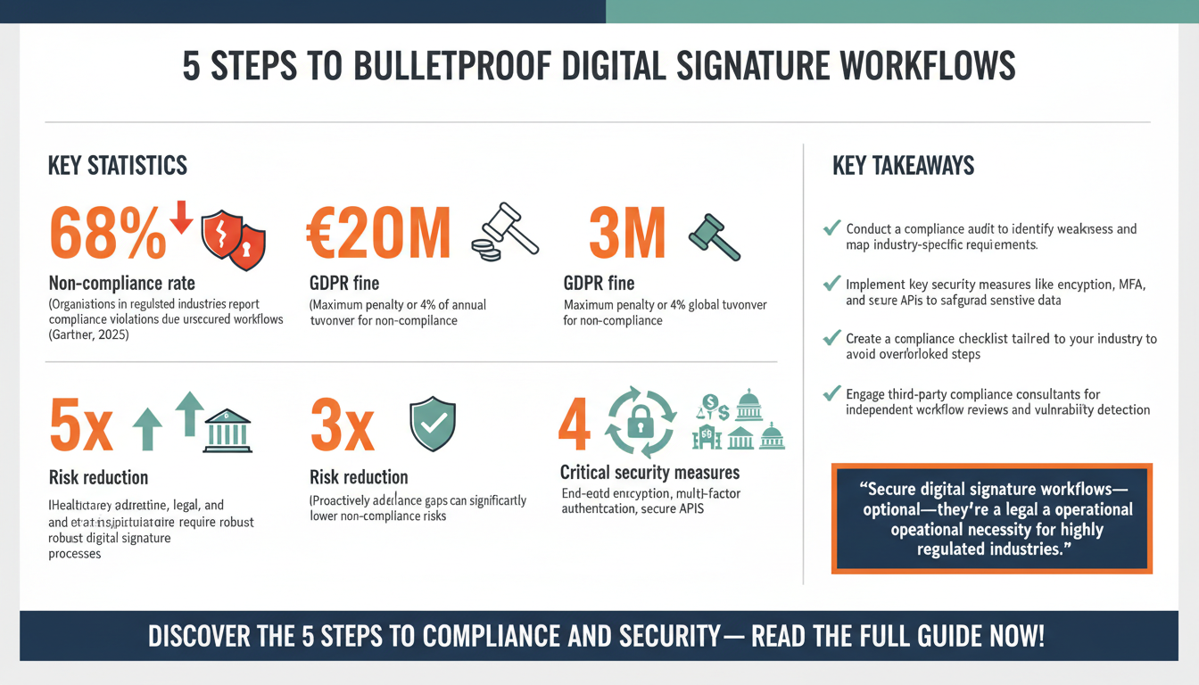 5 Steps to Implementing a Secure Digital Signature Workflow for Highly Regulated Industries