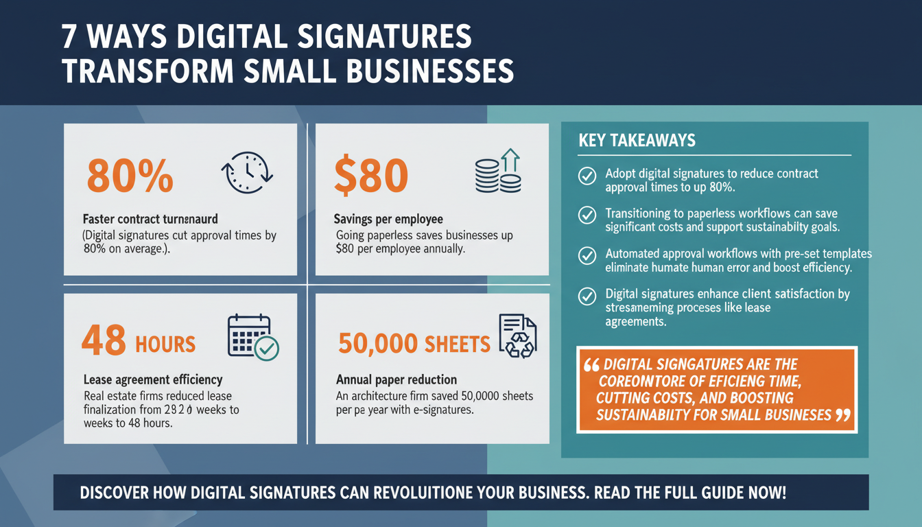 Top 7 Ways Small Businesses Can Use Digital Signatures to Save Time and Cut Costs in 2026