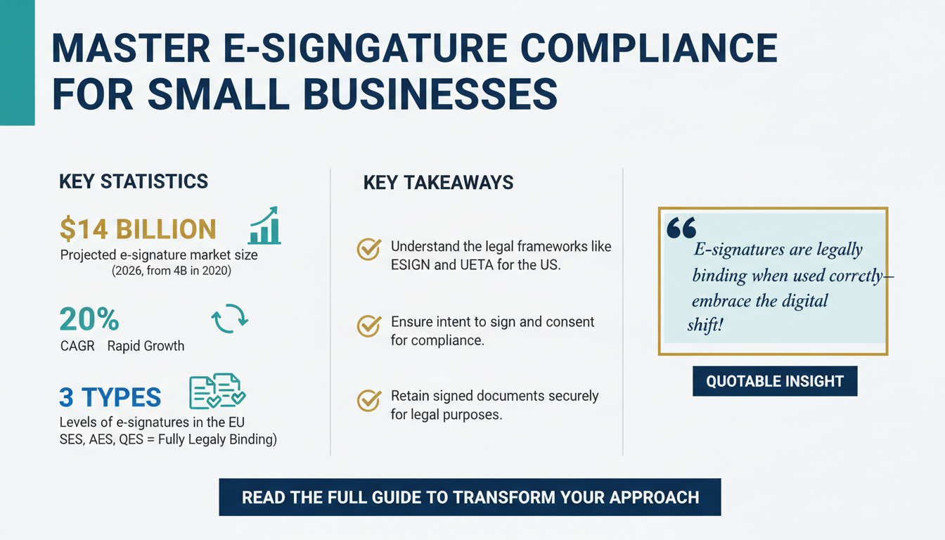 The Essential Guide to E-Signature Compliance: What Every Small Business Needs to Know