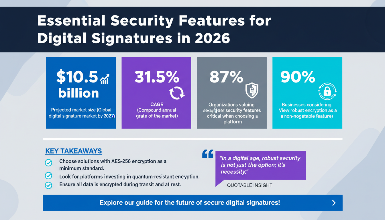 The Top Security Features Every Digital Signature Solution Must Have in 2026