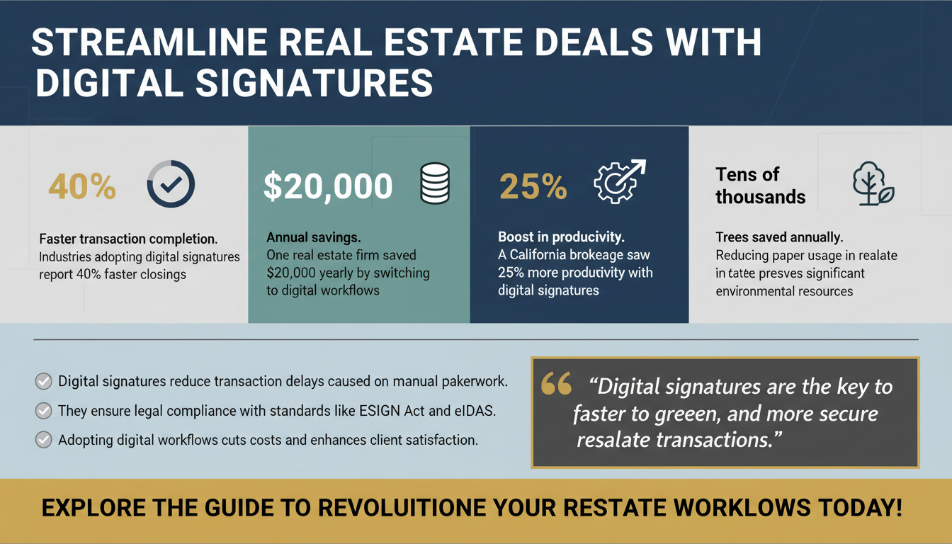 How to Streamline Real Estate Transactions with Digital Signatures: A Workflow Guide for Agents and Brokers