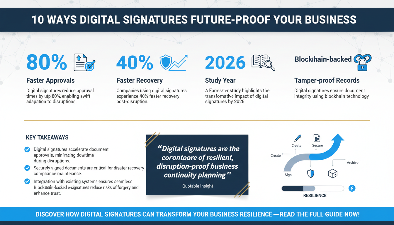 Top 10 Ways Digital Signatures Improve Business Continuity Planning for SMBs and Enterprises