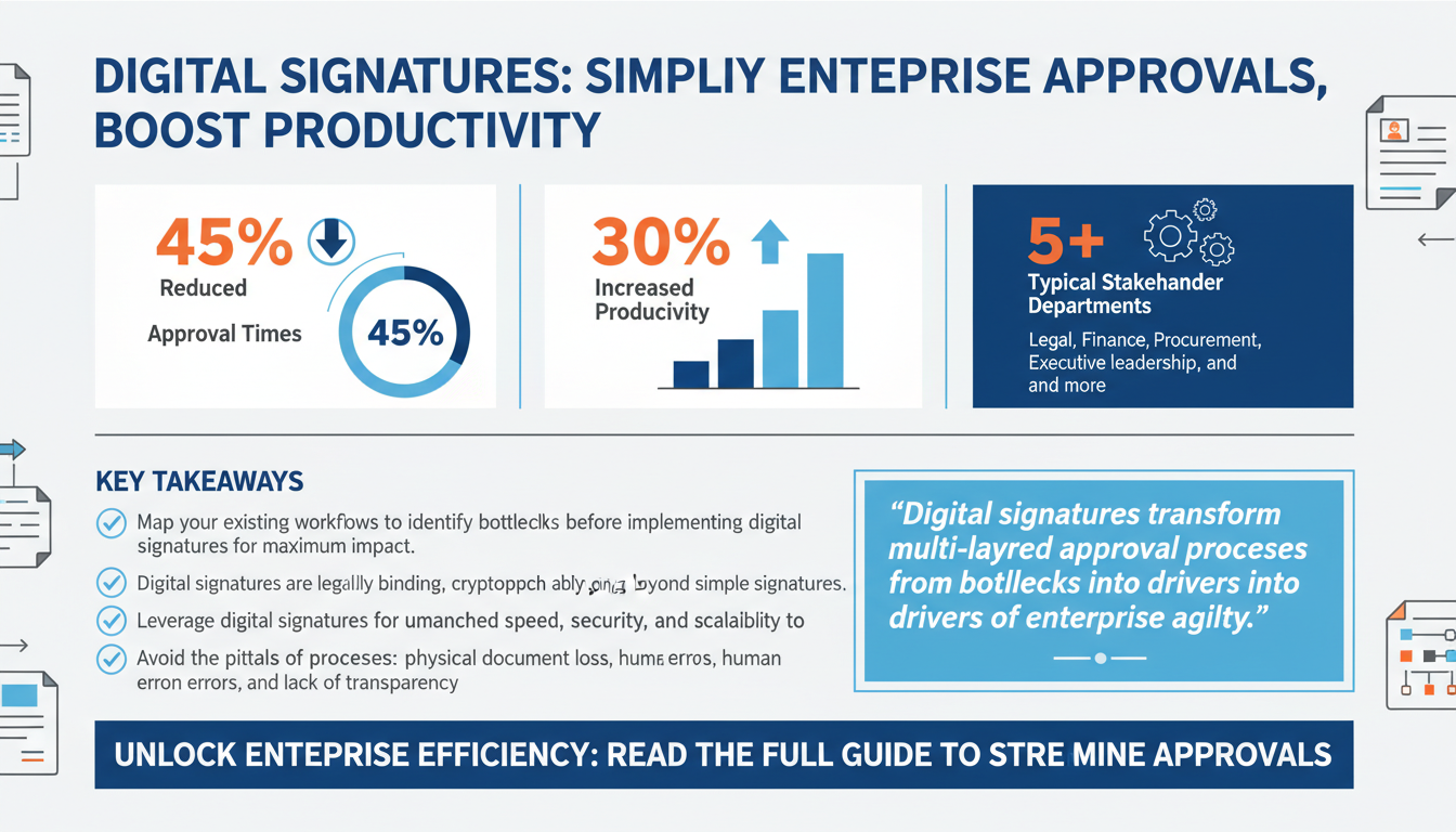 How Digital Signatures Simplify Multi-Layered Approval Processes for Large Enterprises
