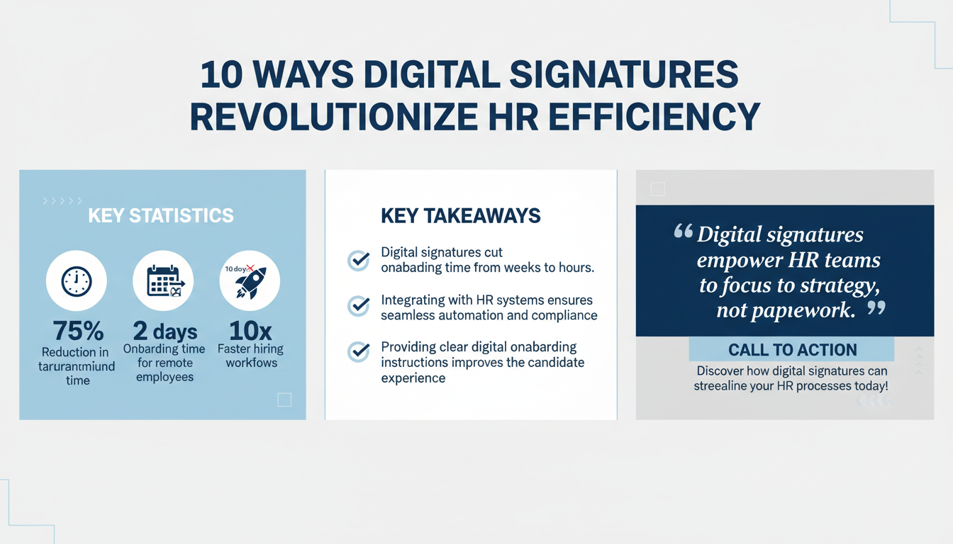 10 Time-Saving Ways HR Teams Can Use Digital Signatures to Streamline Employee Lifecycle Management