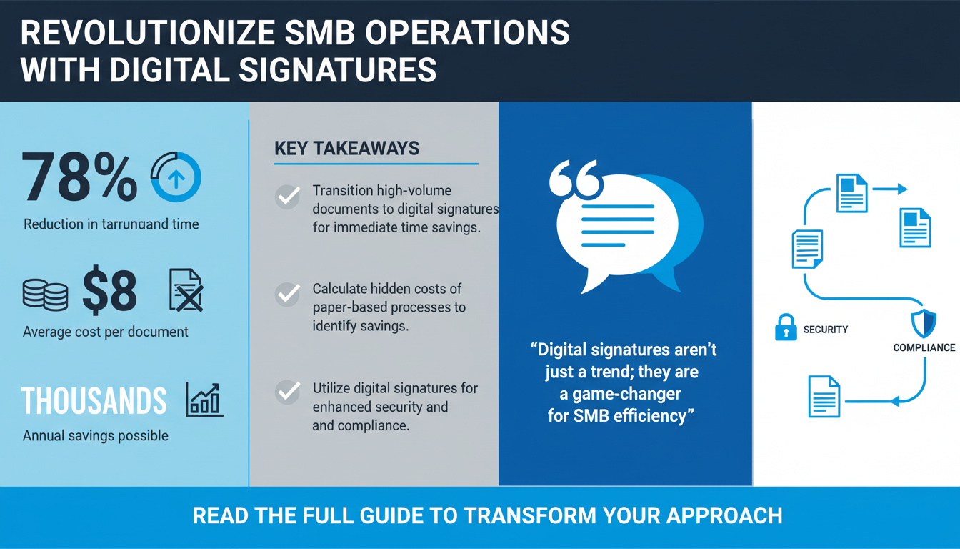 Top 10 Benefits of Digital Signatures for Streamlining SMB Operations