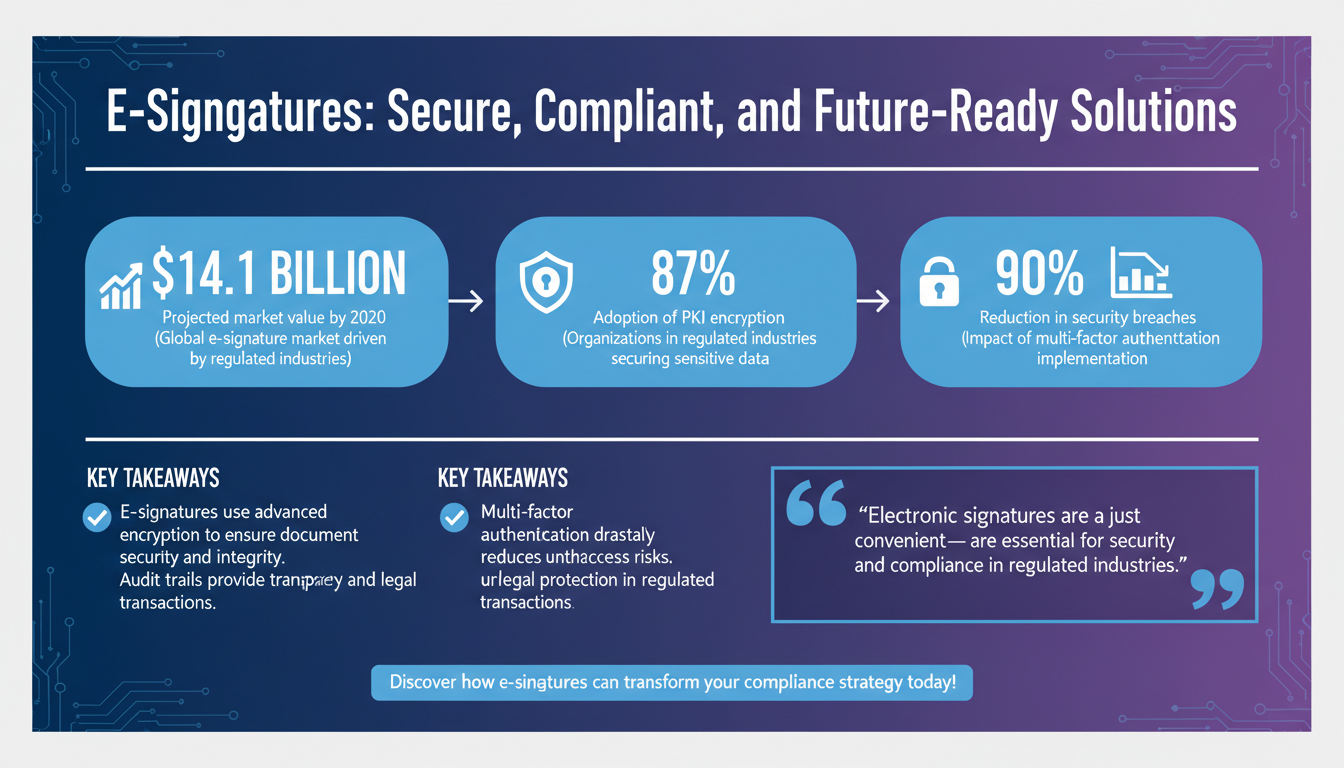 How Electronic Signatures Enhance Security and Compliance in Regulated Industries