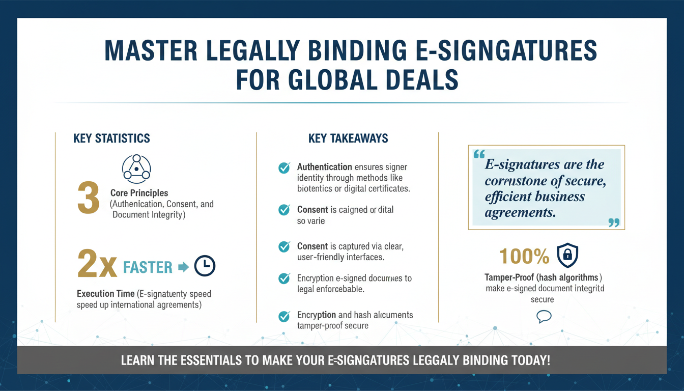 How to Create Legally Binding E-Signatures for International Agreements: A Comprehensive Guide for SMBs and Enterprises
