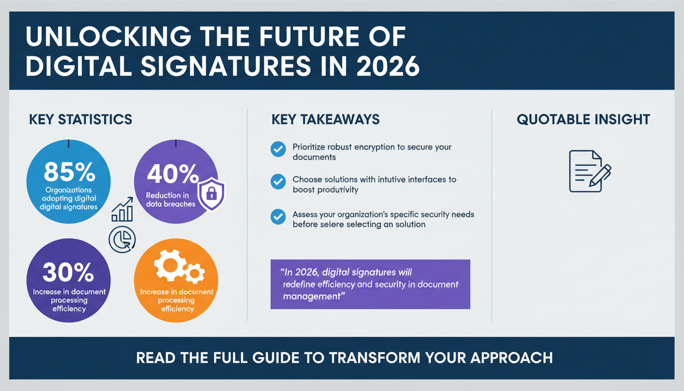 The 2026 Guide to Choosing the Best Digital Signature Solution for Your Industry: Key Features and Integration Tips