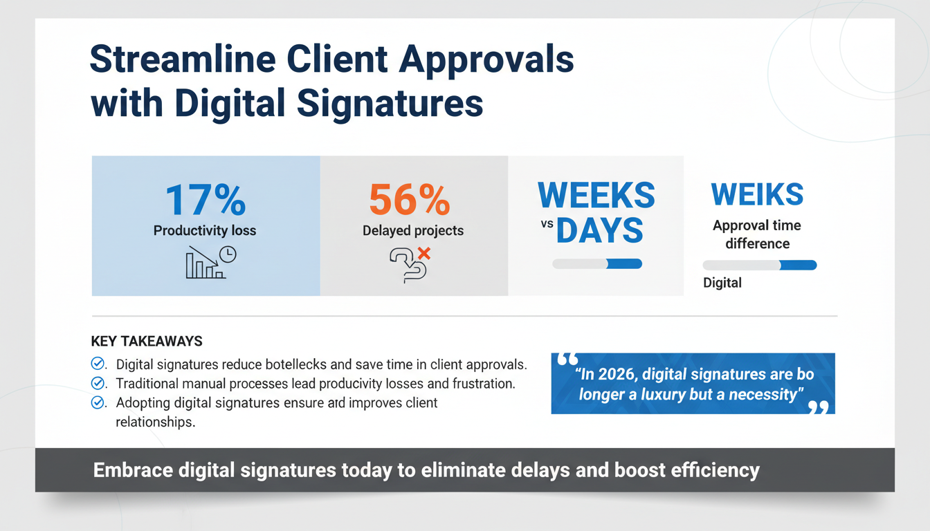 How Digital Signatures Can Eliminate Bottlenecks in Client Approvals for SMBs and Enterprises