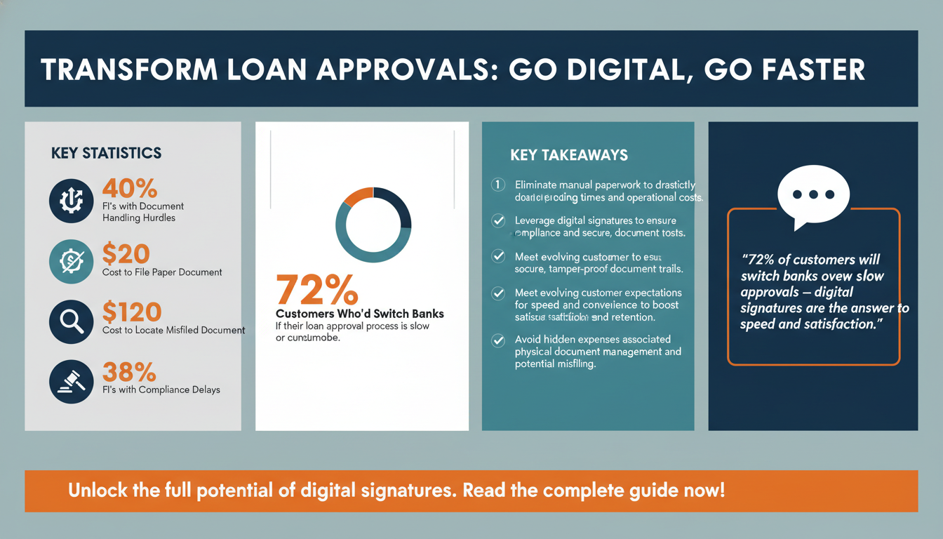 How Digital Signatures Enable Faster Loan Approvals: A Guide for Financial Institutions