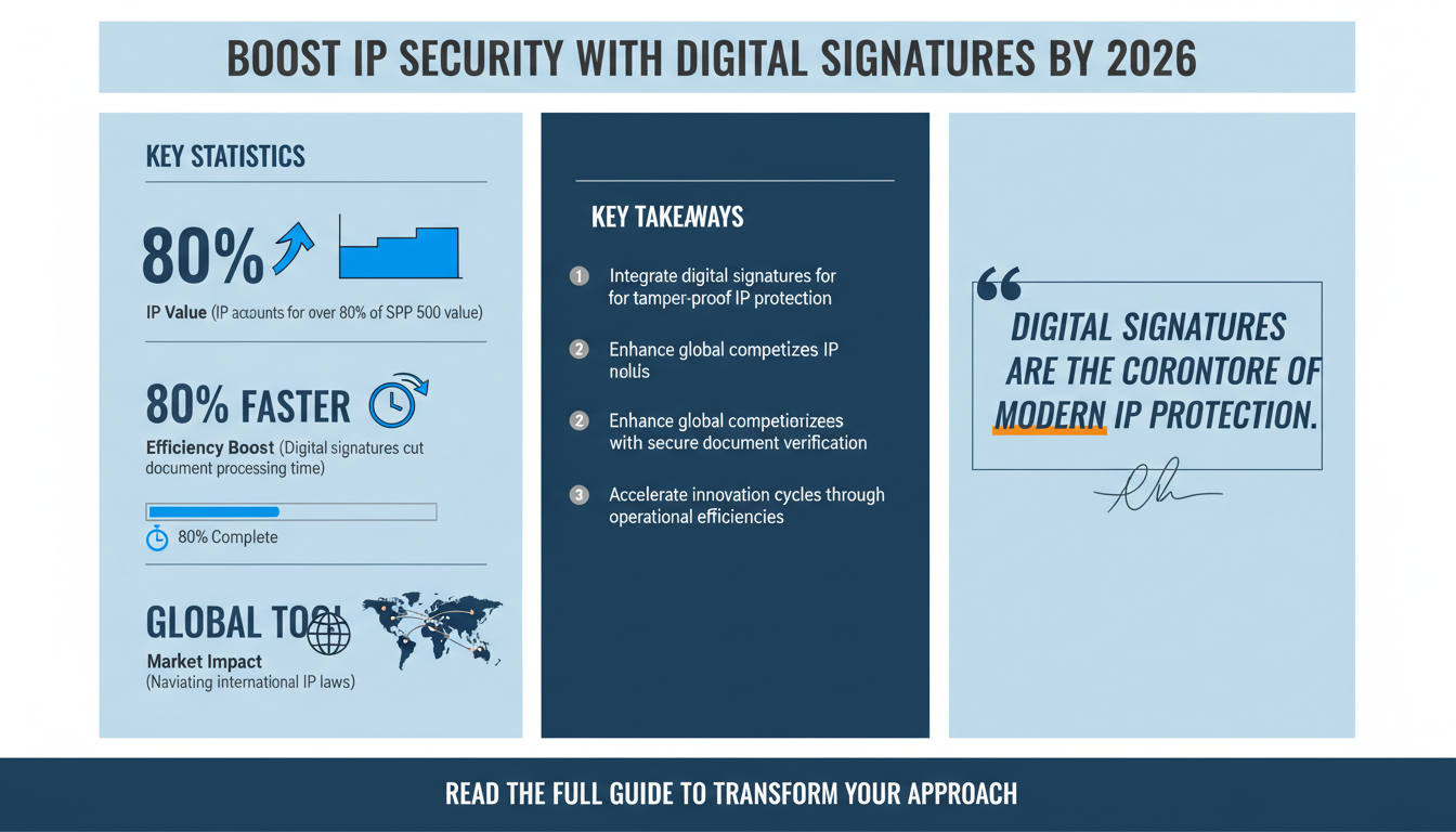 How Digital Signatures Enhance Intellectual Property Protection: Best Practices for 2026