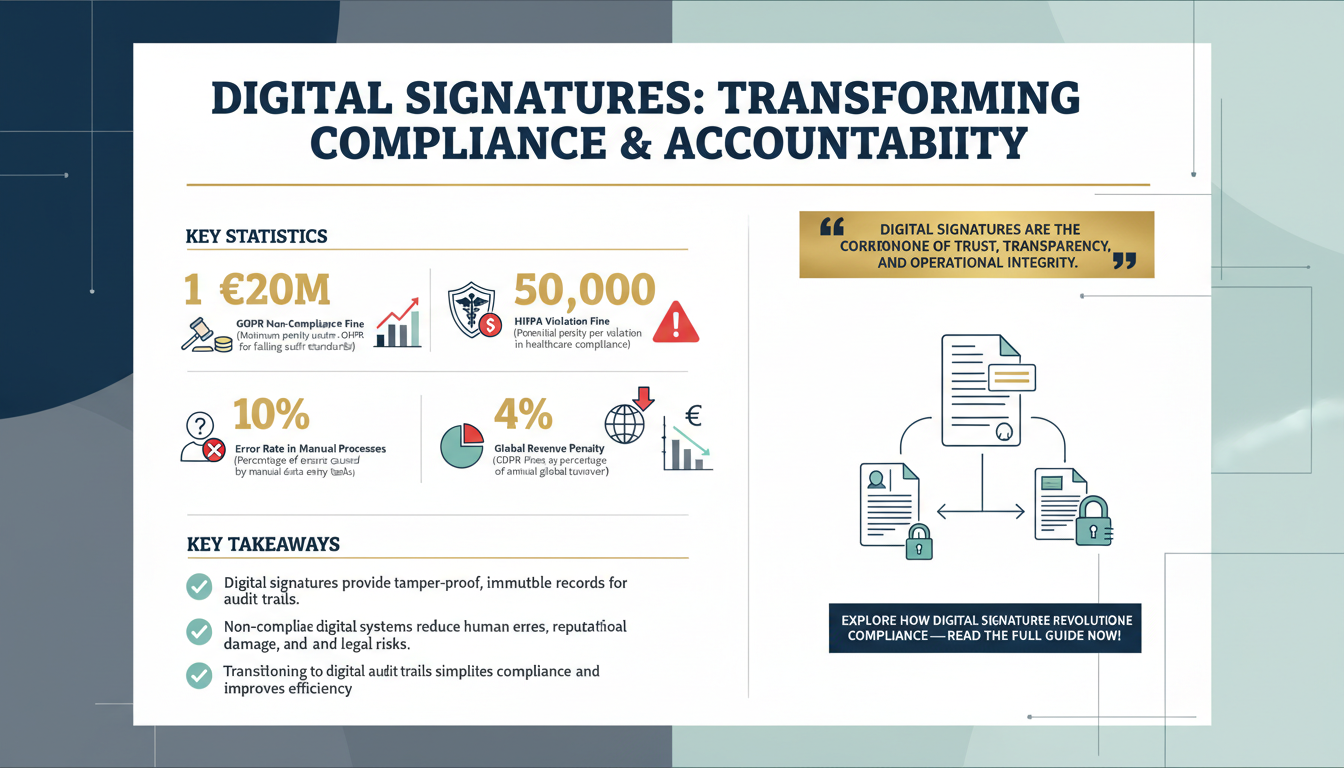 How Digital Signatures Improve Audit Trails for Compliance and Accountability