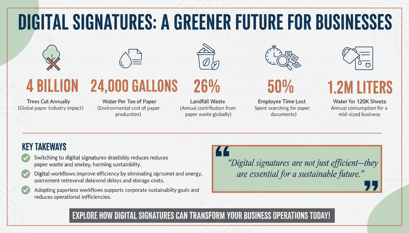 How Digital Signatures Reduce Environmental Impact: A Guide for SMBs and Enterprises