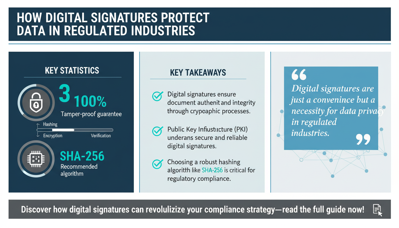 How Digital Signatures Safeguard Data Privacy in Highly Regulated Industries: A Comprehensive Guide