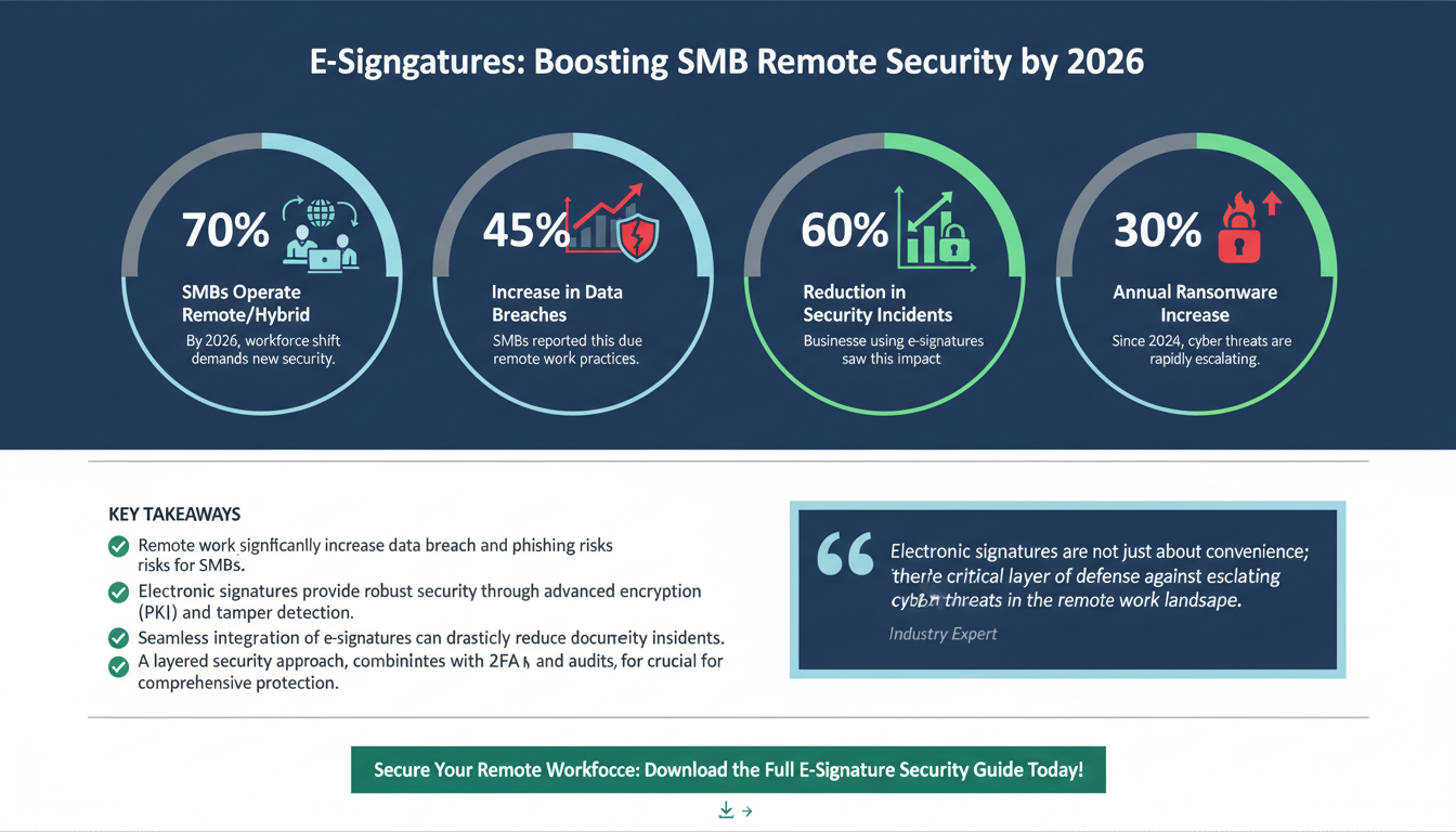How Electronic Signatures Enhance Remote Work Security for SMBs in 2026