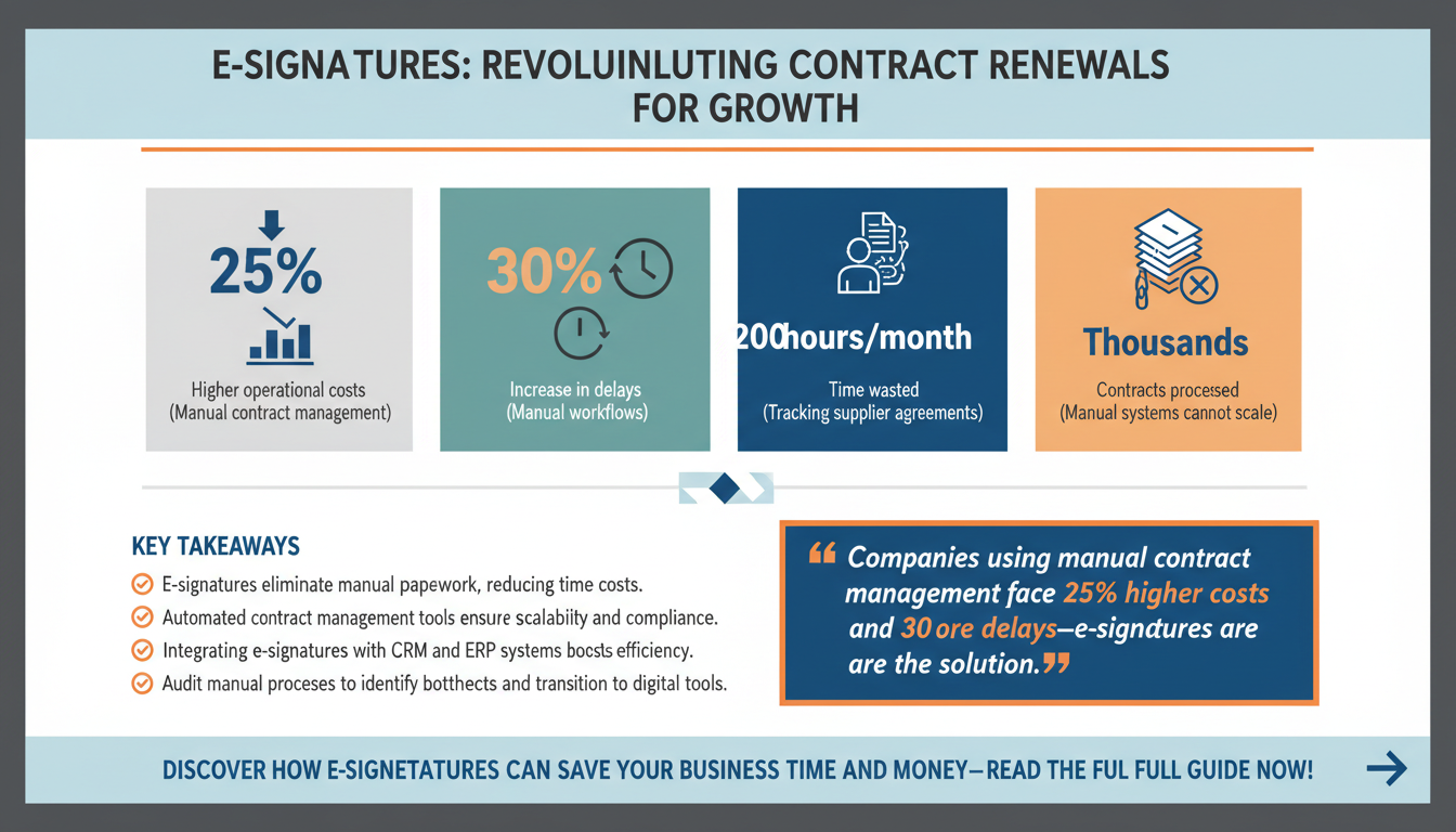 How Electronic Signatures Simplify Contract Renewals and Recurring Agreements for SMBs and Enterprises