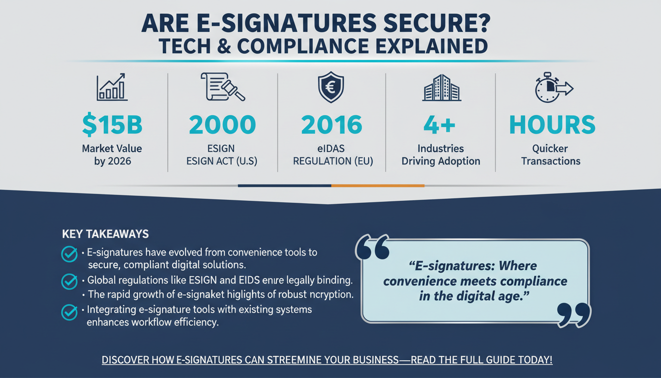 How Secure Are Electronic Signatures? Breaking Down the Technology Behind E-Signature Encryption and Compliance