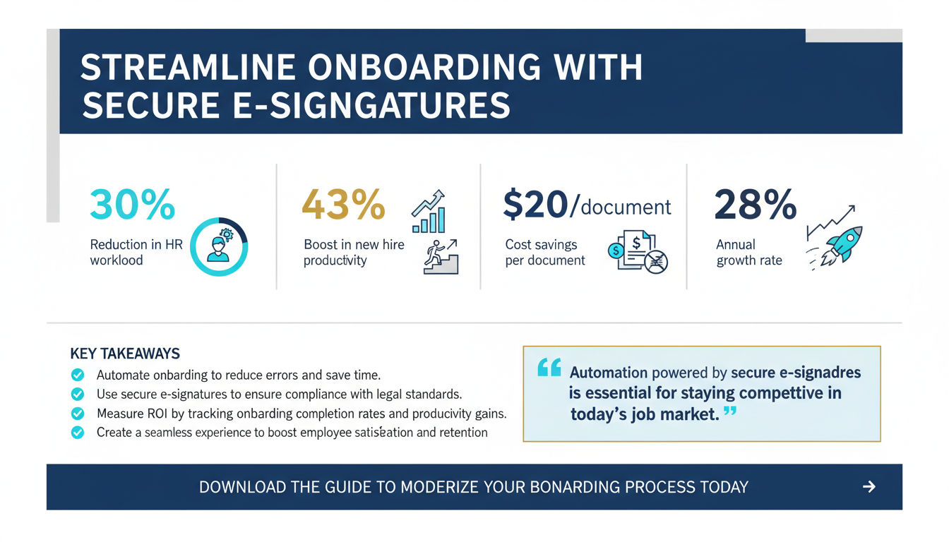 How to Automate Employee Onboarding with Secure E-Signatures: A Guide for HR Teams
