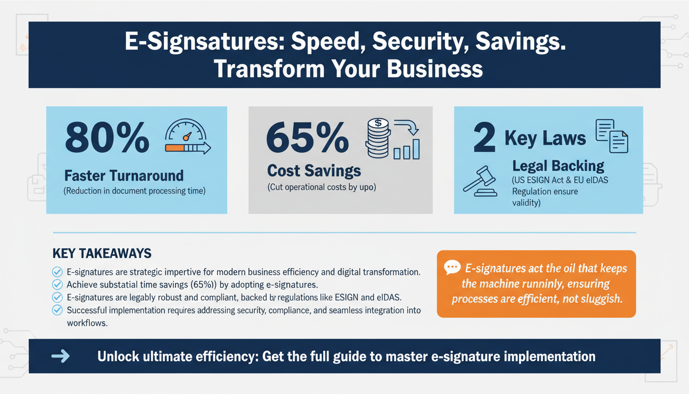 How to Implement E-Signatures for Secure and Efficient Document Management: Best Practices for SMBs and Enterprises