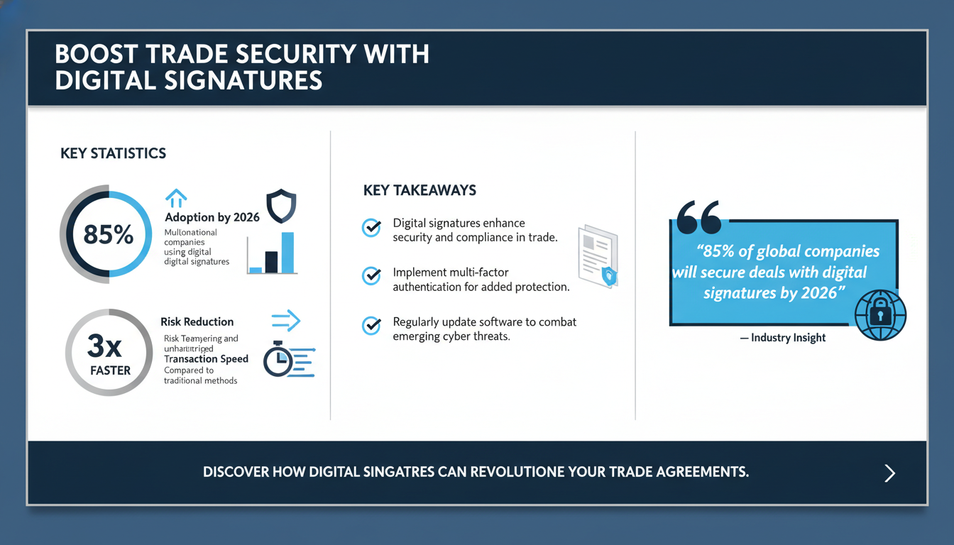 How to Leverage Digital Signatures for Secure Cross-Border Trade Agreements in 2026