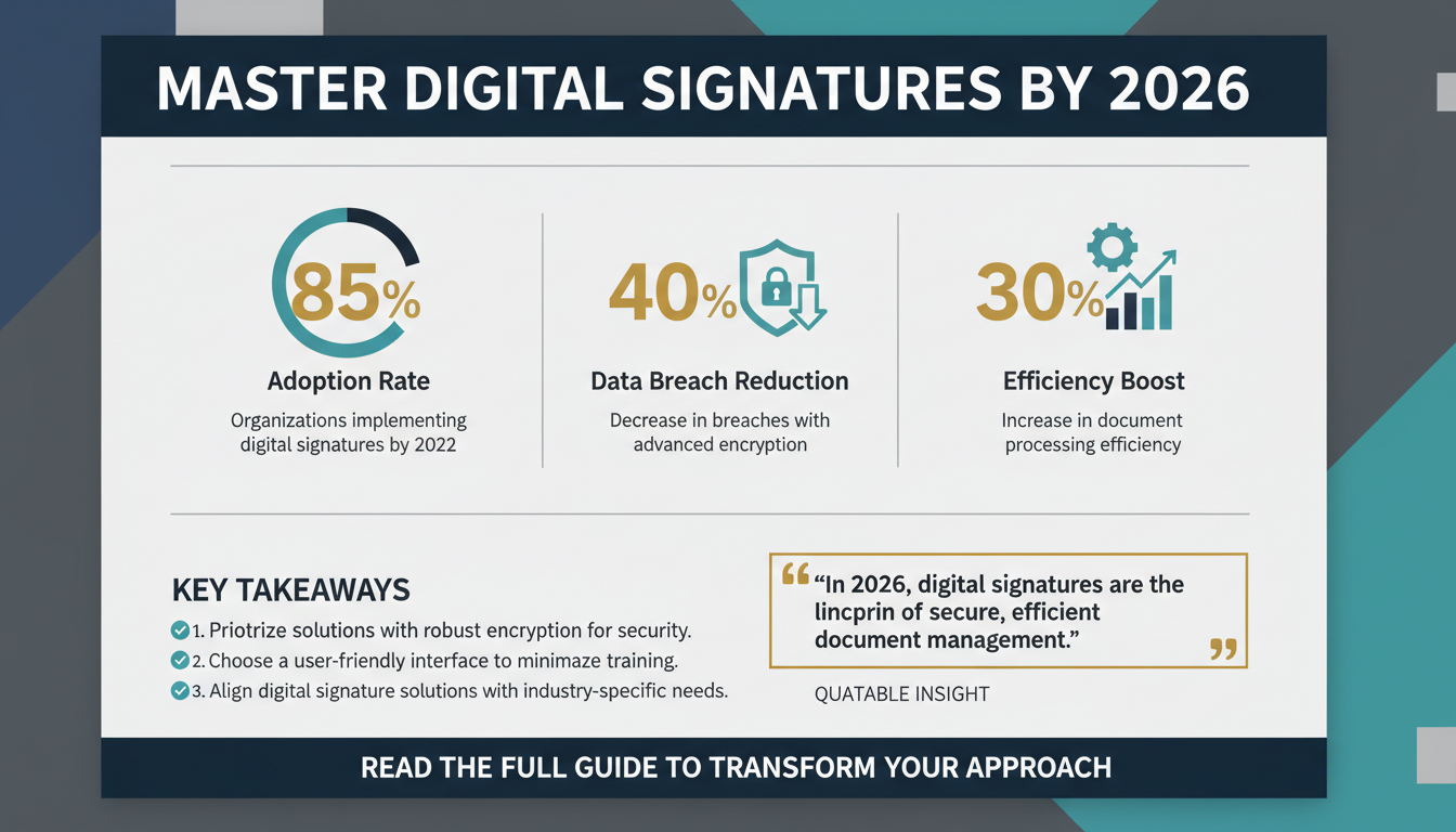 The 2026 Guide to Choosing the Best Digital Signature Solution for Your Industry: Key Features and Integration Tips