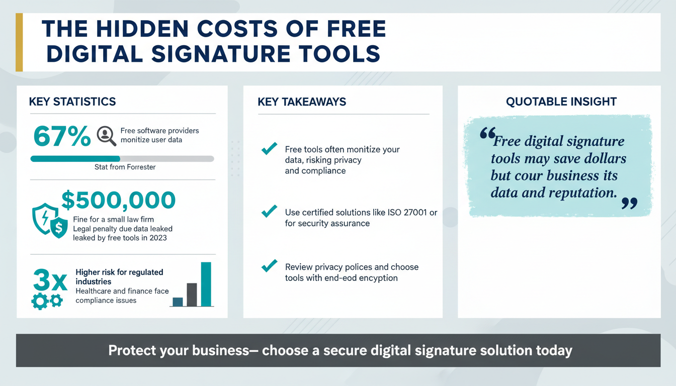 The Hidden Risks of Free Digital Signature Tools: Why Your Business Needs a Secure Solution