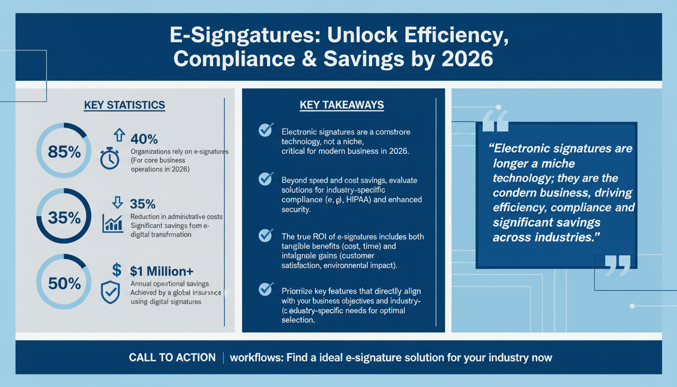 The Ultimate Guide to Choosing an Electronic Signature Solution for Your Industry: Key Features and Questions to Ask